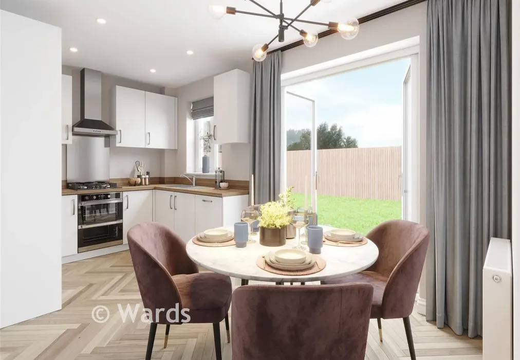 Kitchen Diner CGI - Richmond Park, Whitfield, Dover, Kent - Wards of Kent