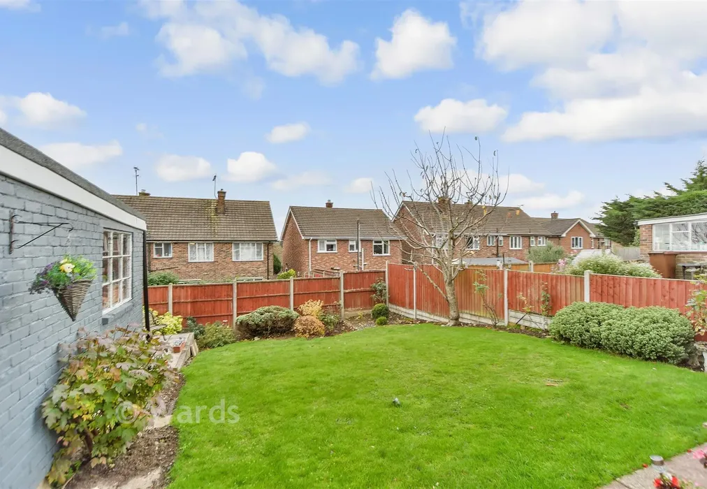Rear Garden - Wimbourne Drive, Rainham, Gillingham, Kent - Wards of Kent