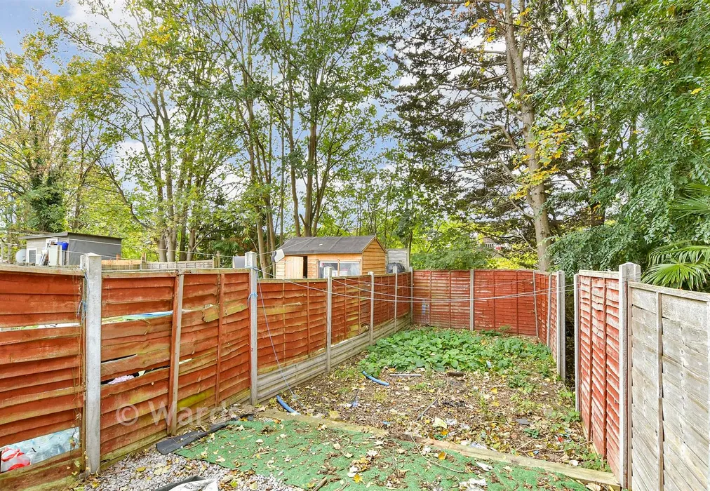 Rear Garden - Thorold Road, Chatham, Kent - Wards of Kent