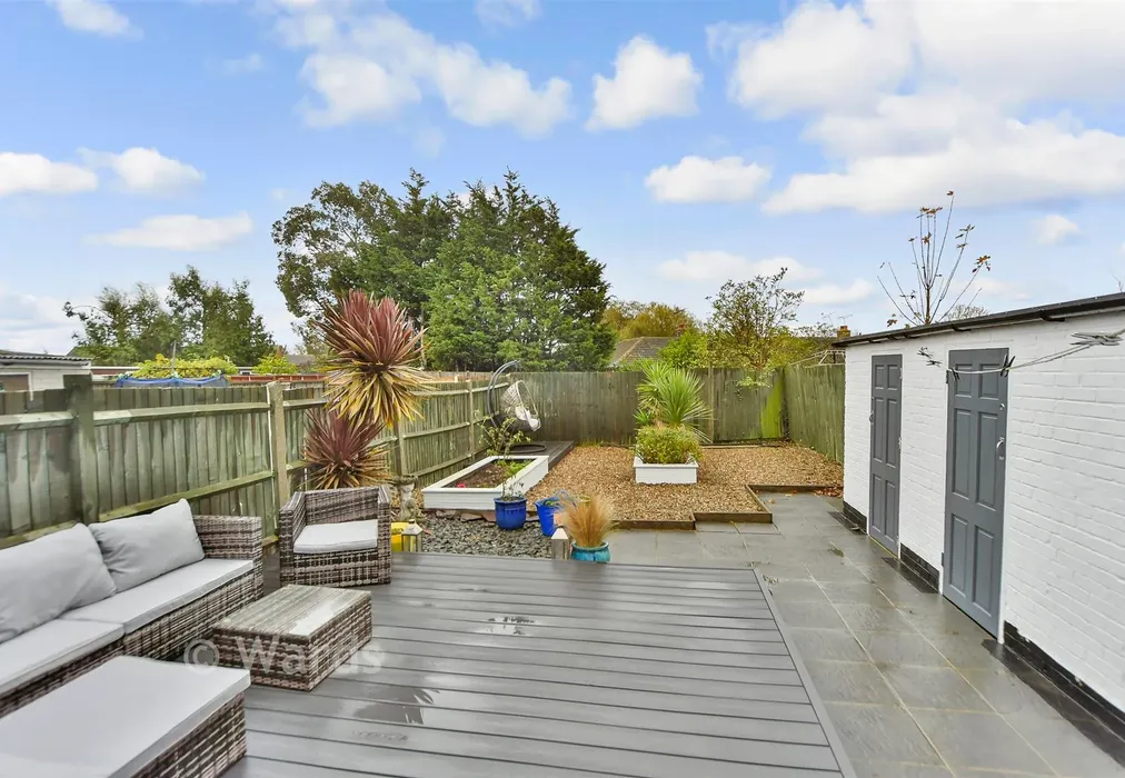 Rear Garden - Queensway, Sheerness, Kent - Wards of Kent