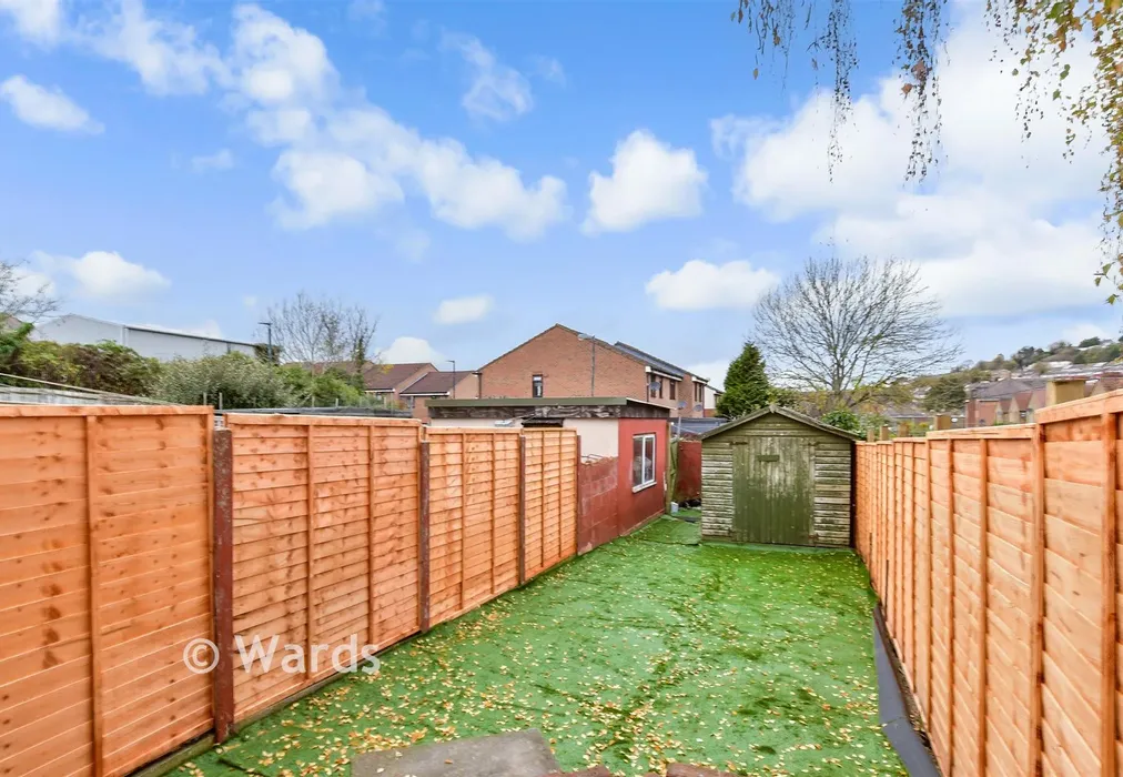 Rear Garden - Luton High Street, Chatham, Kent - Wards of Kent