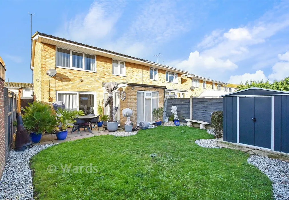 Rear Garden - Cornwall Road, Greenhill, Herne Bay, Kent - Wards of Kent