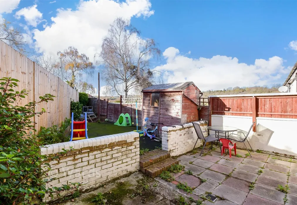 Rear Garden - Bankside, Chatham, Kent - Wards of Kent