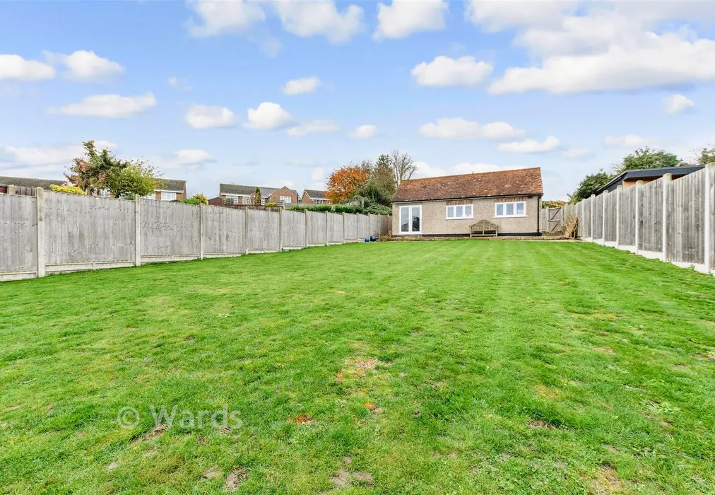 Rear Garden - Chalk Road, Higham, Rochester, Kent - Wards of Kent