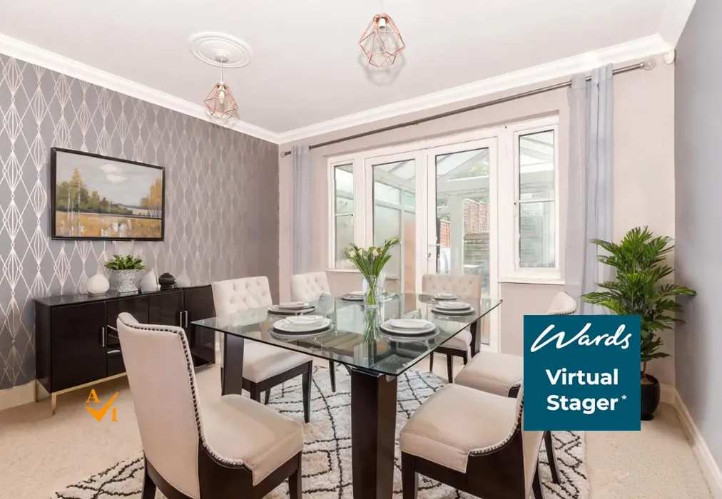 Dining Room (Modern style) - Hereford Close, Kennington, Ashford, Kent - Wards of Kent