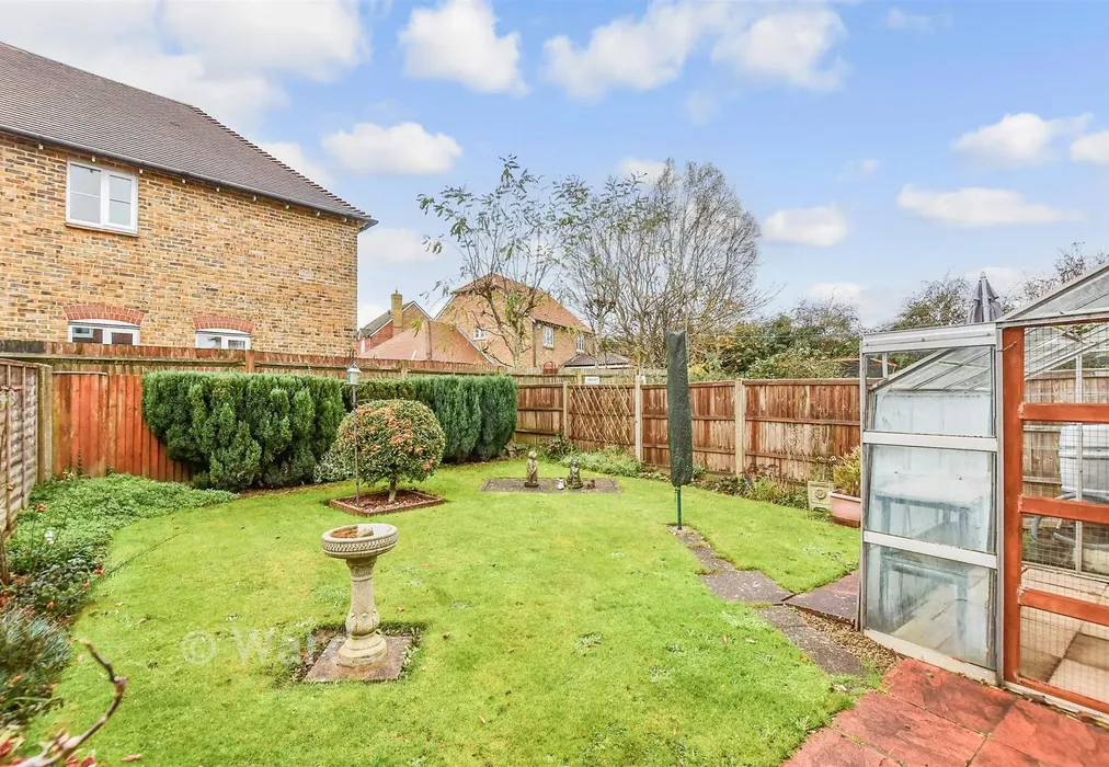 Rear Garden - McAlpine Crescent, Loose, Maidstone, Kent - Wards of Kent