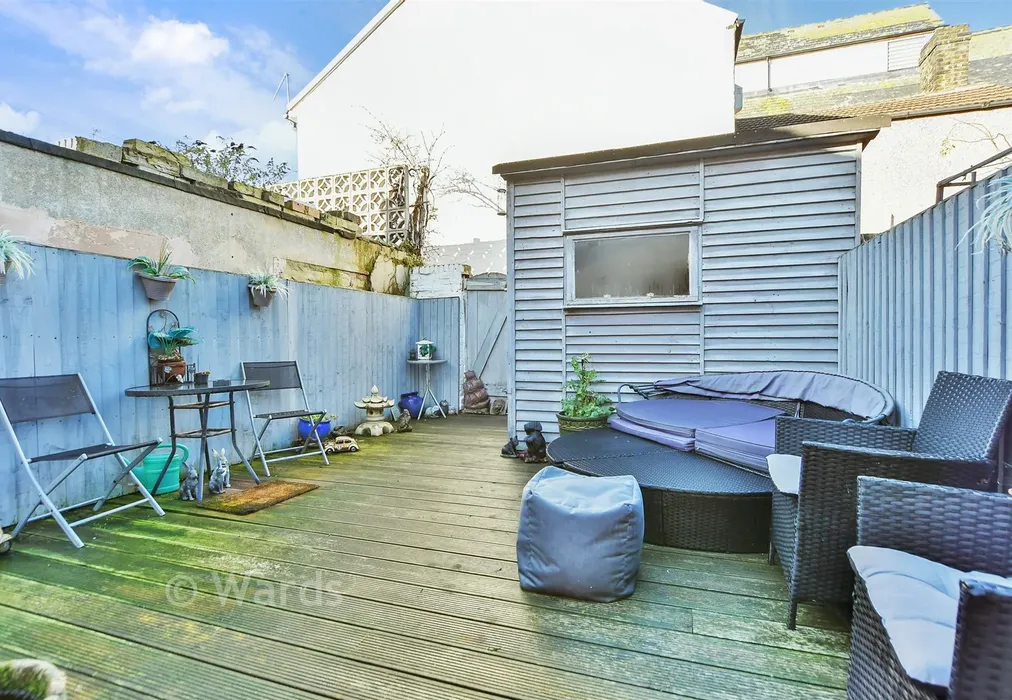 Rear Garden - Alma Road, Sheerness, Kent - Wards of Kent