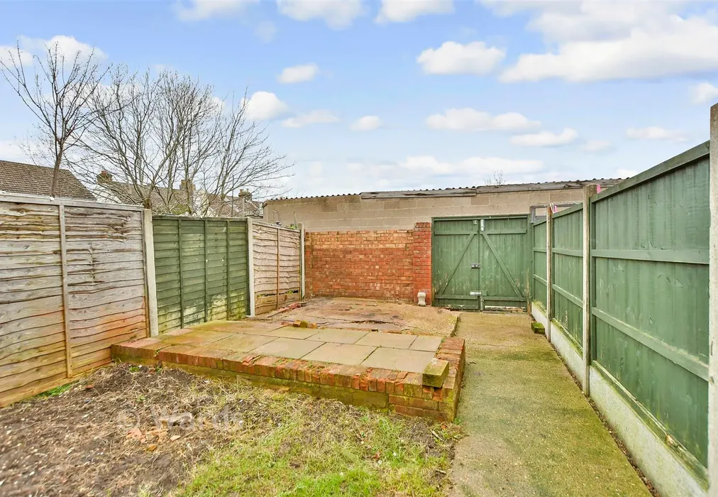 Rear Garden - St. John's Road, Upper Gillingham, Kent - Wards of Kent