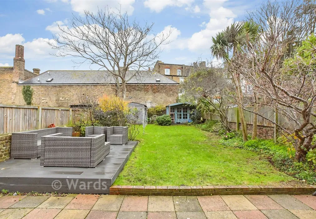 Rear Garden - Roxburgh Road, Westgate-On-Sea, Kent - Wards of Kent
