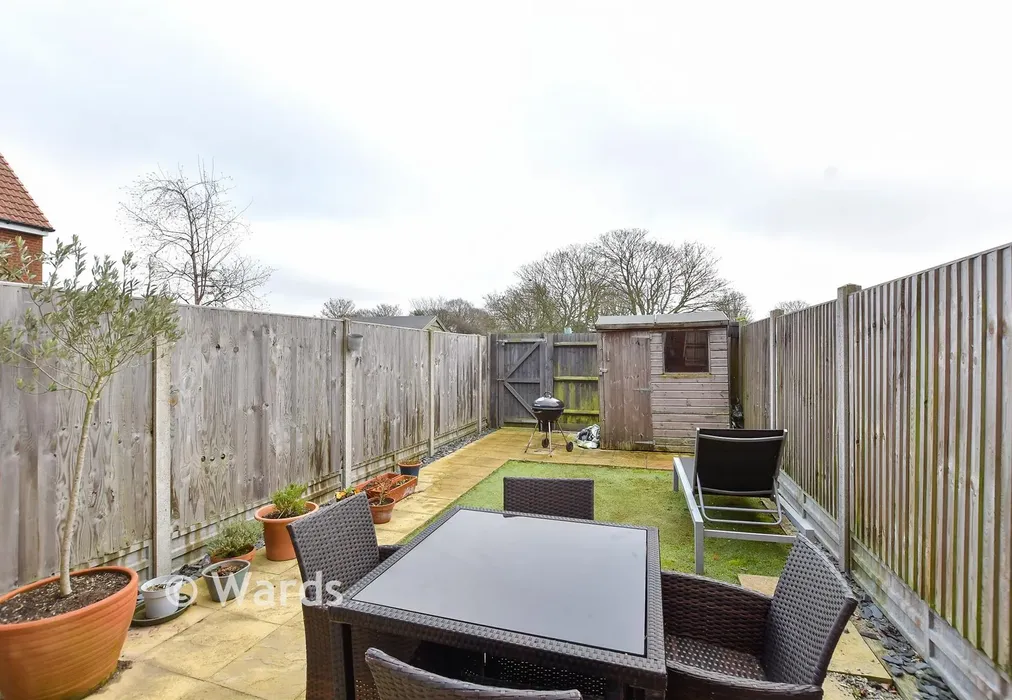 Rear Garden - Pit Head Drive, Aylesham, Canterbury, Kent - Wards of Kent
