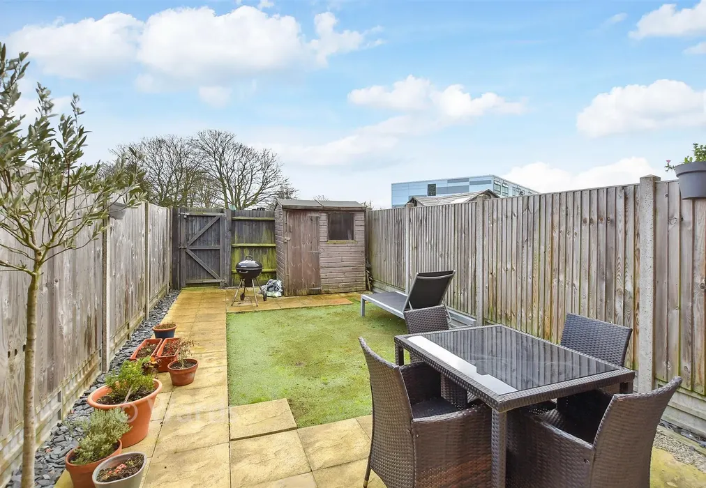 Rear Garden - Pit Head Drive, Aylesham, Canterbury, Kent - Wards of Kent