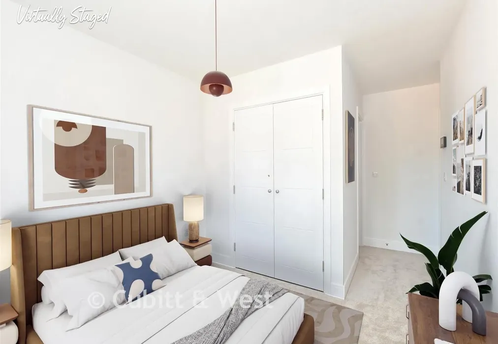 Staged Bedroom 1 - Buttercup Way, Temple Gate, Burgess Hill, West Sussex - Wards of Kent