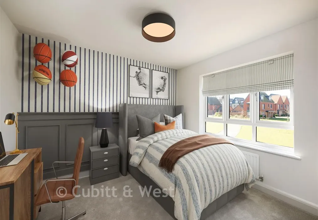 Bedroom - Nettle Drive, Temple Gate, Burgess Hill, West Sussex - Wards of Kent