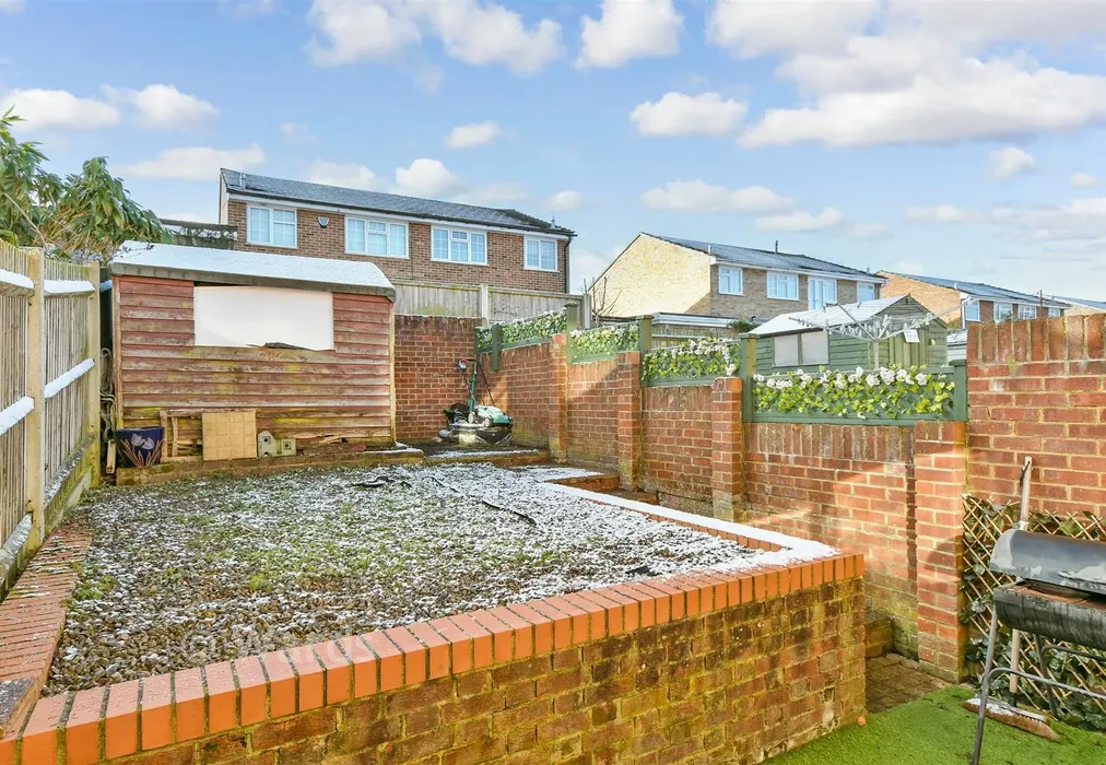 Rear Garden - Brindle Way, Lordswood, Chatham, Kent - Wards of Kent