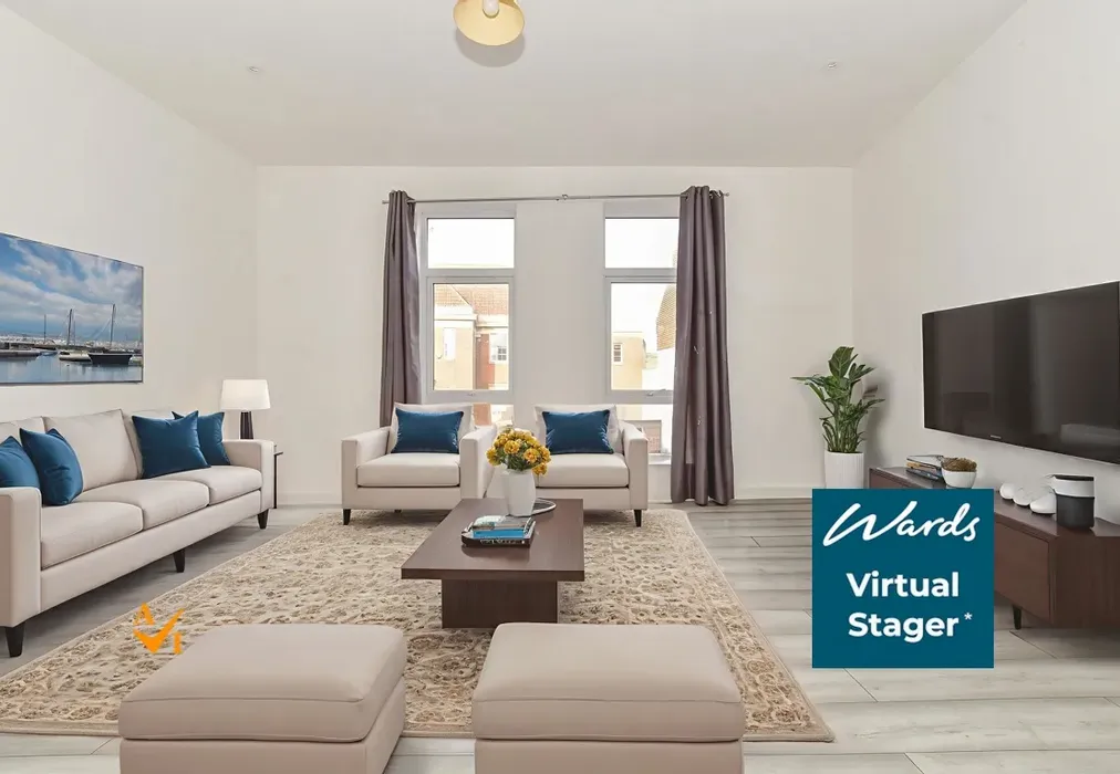 Lounge/ Bedroom (Contemporary style) - Broomfield Crescent, Folkestone, Kent - Wards of Kent