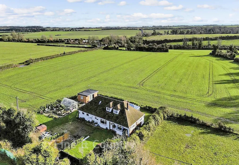 Aerial View - Guston Road, East Langdon, Dover, Kent - Wards of Kent