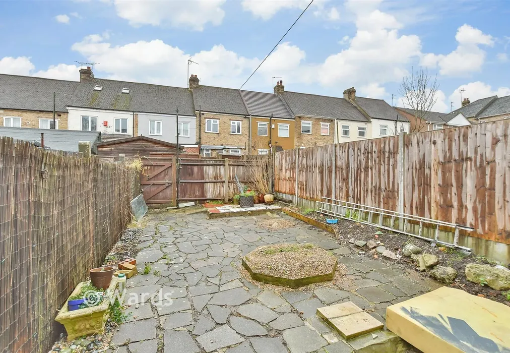 Rear Garden - Cottall Avenue, Chatham, Kent - Wards of Kent
