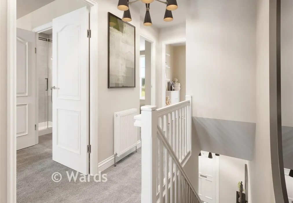 First Floor Hall CGI - Richmond Park, Whitfield, Dover, Kent - Wards of Kent