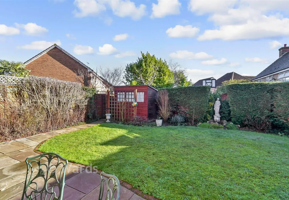 Rear Garden - Sissinghurst Drive, Maidstone, Kent - Wards of Kent