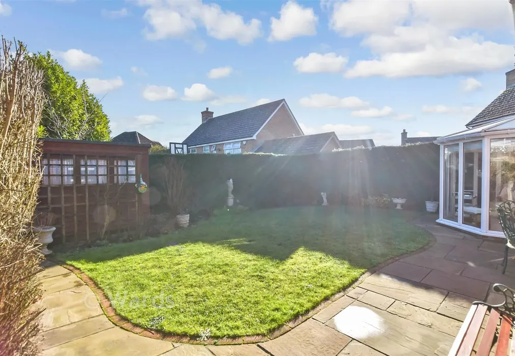 Rear Garden - Sissinghurst Drive, Maidstone, Kent - Wards of Kent