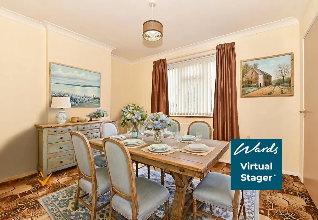 Dining Room (Farmhouse style) - Ivychurch Road, Brenzett, Romney Marsh, Kent - Wards of Kent