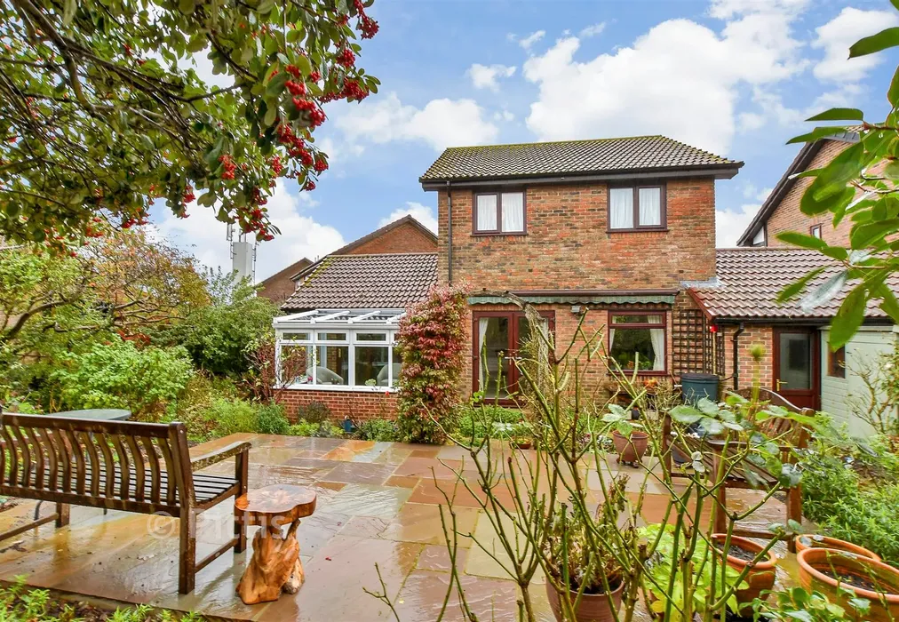 Rear Garden - Audley Court, Freshwater,, Isle of Wight - Wards of Kent