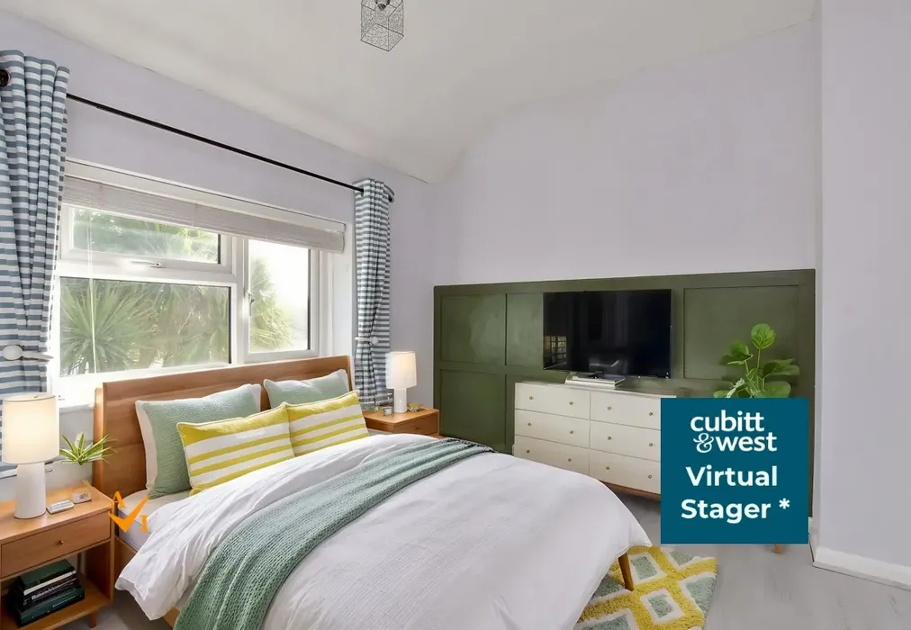 Bedroom 2 (Nordic style) - The Broadway, Lancing, West Sussex - Wards of Kent