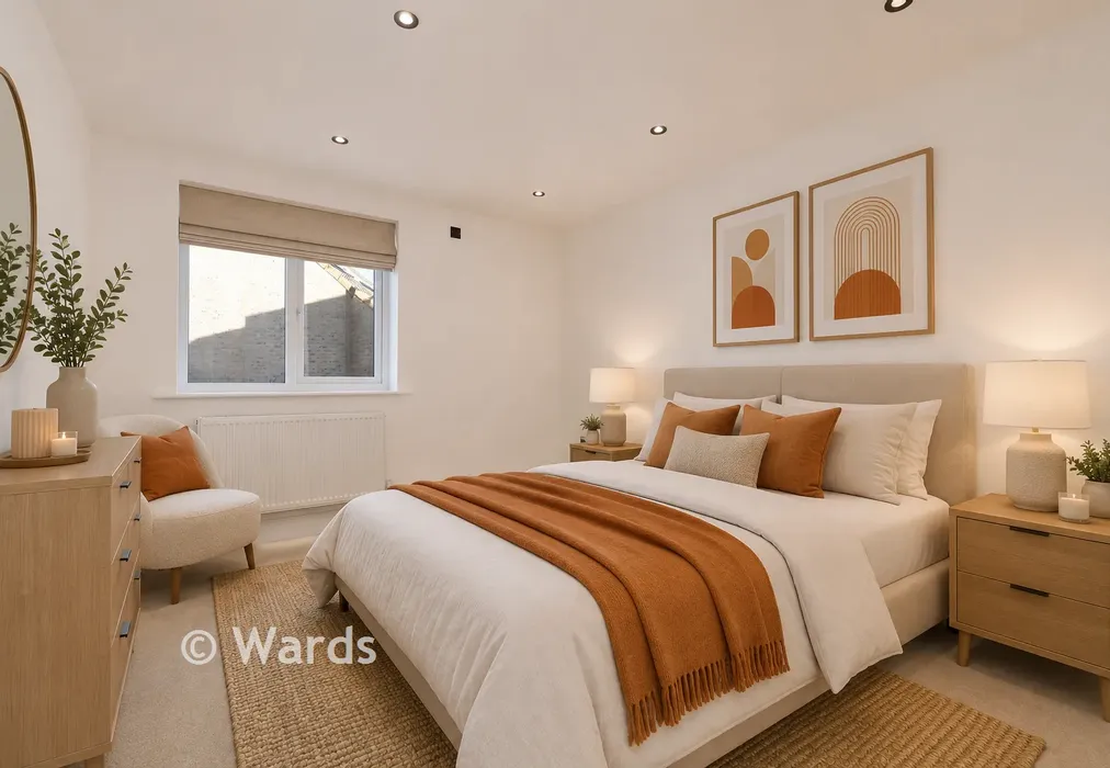 Staged Bedroom 2 - The Parade, Greatstone, Kent - Wards of Kent