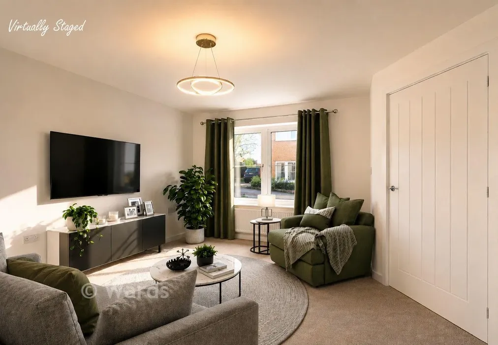 Staged Lounge - Victoria Road West, Littlestone, New Romney, Kent - Wards of Kent