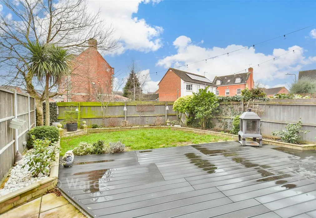 Rear Garden - Argent Way, Sittingbourne, Kent - Wards of Kent