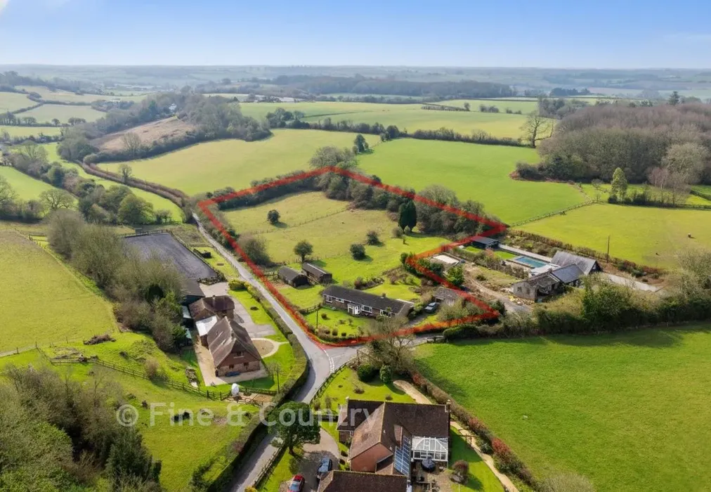 Aerial View - Boyke Lane, Rhodes Minnis, Canterbury, Kent - Wards of Kent
