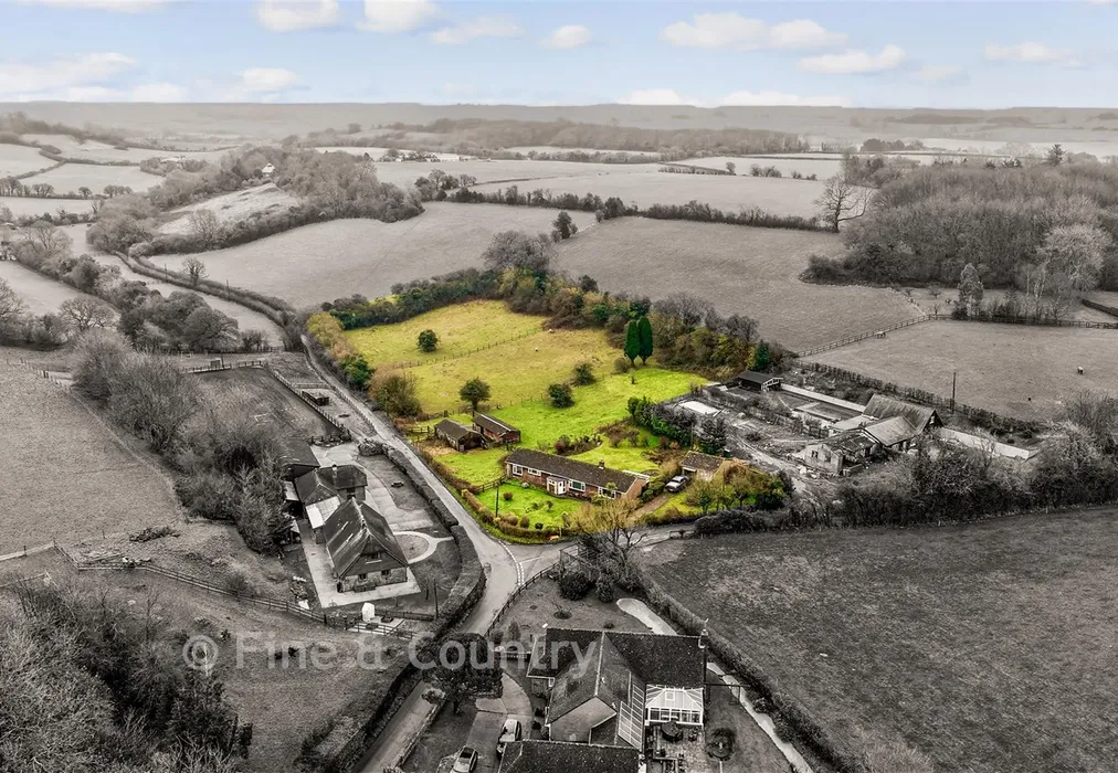 Aerial View Of Plot - Boyke Lane, Rhodes Minnis, Canterbury, Kent - Wards of Kent