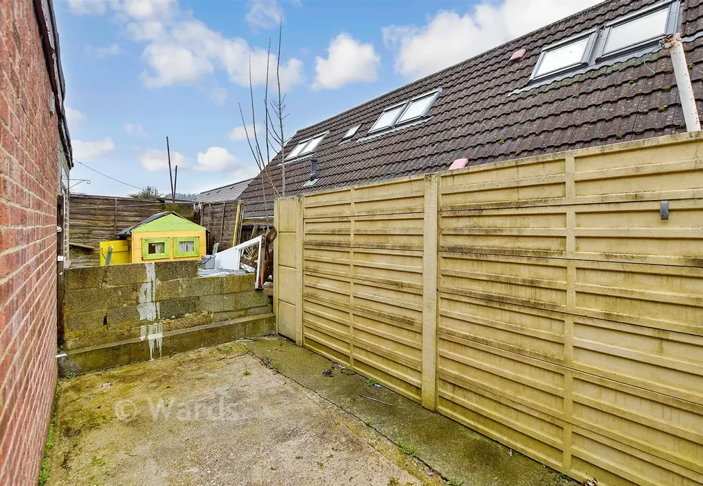 Rear Garden - Oswald Road, Dover, Kent - Wards of Kent