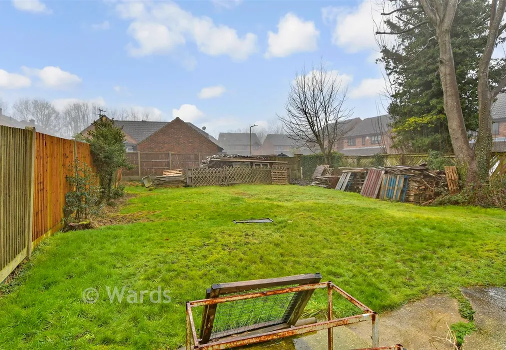 Rear Garden - Maidstone Road, Bluebell Hill Village, Chatham, Kent - Wards of Kent