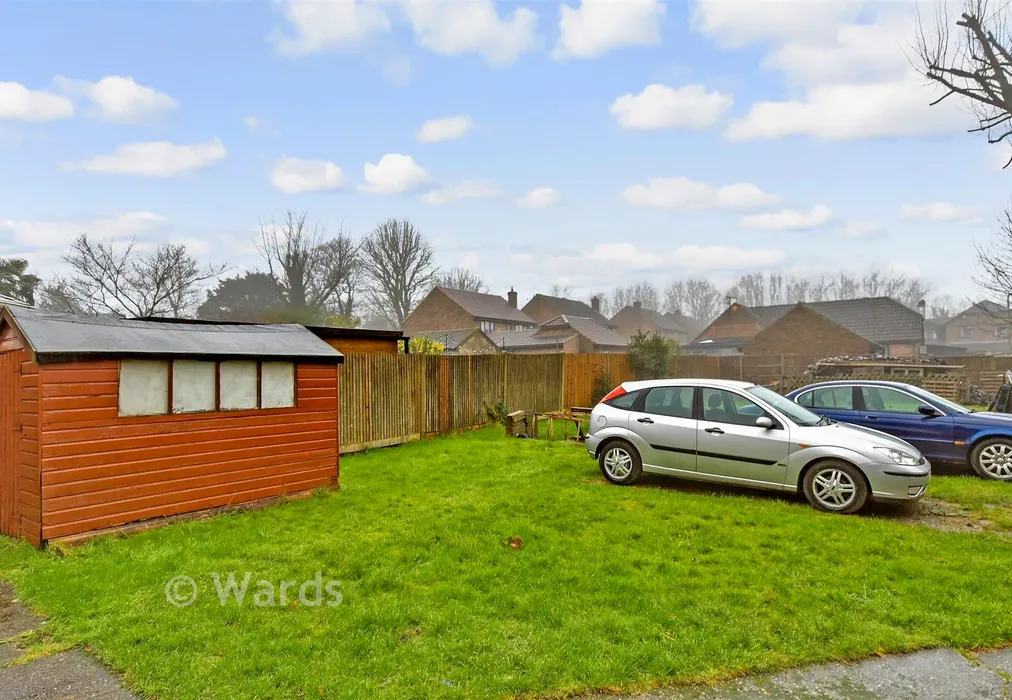 Rear Garden - Maidstone Road, Bluebell Hill Village, Chatham, Kent - Wards of Kent
