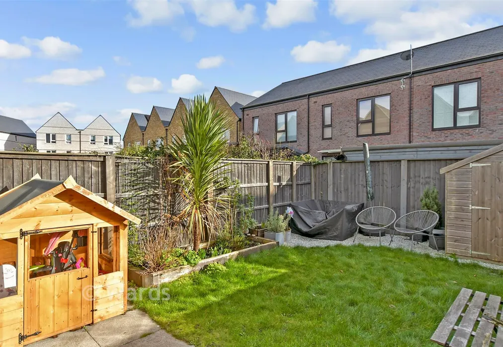 Rear Garden - Thalia Way, Rochester, Kent - Wards of Kent