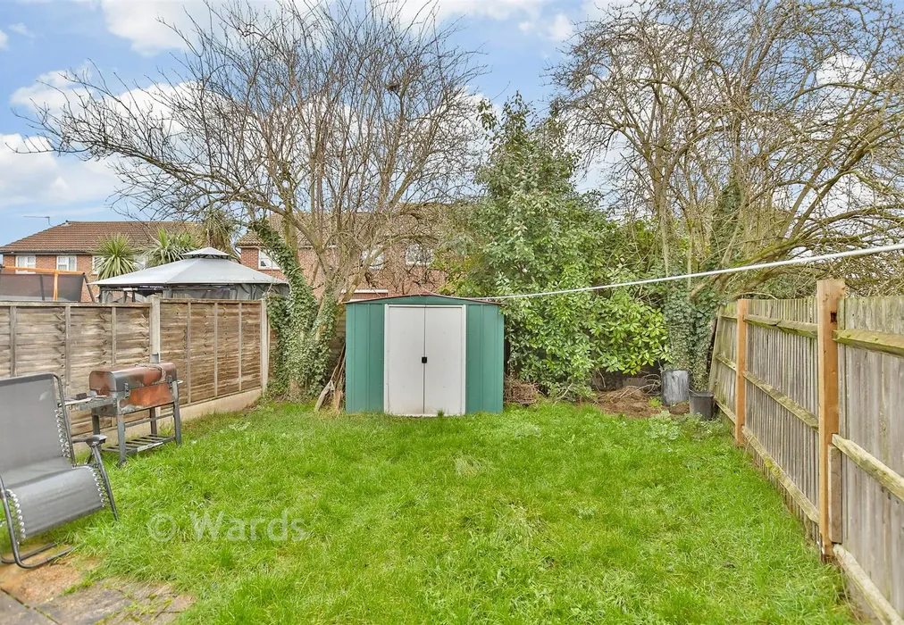 Rear Garden - Invicta Court, Milton Regis, Sittingbourne, Kent - Wards of Kent