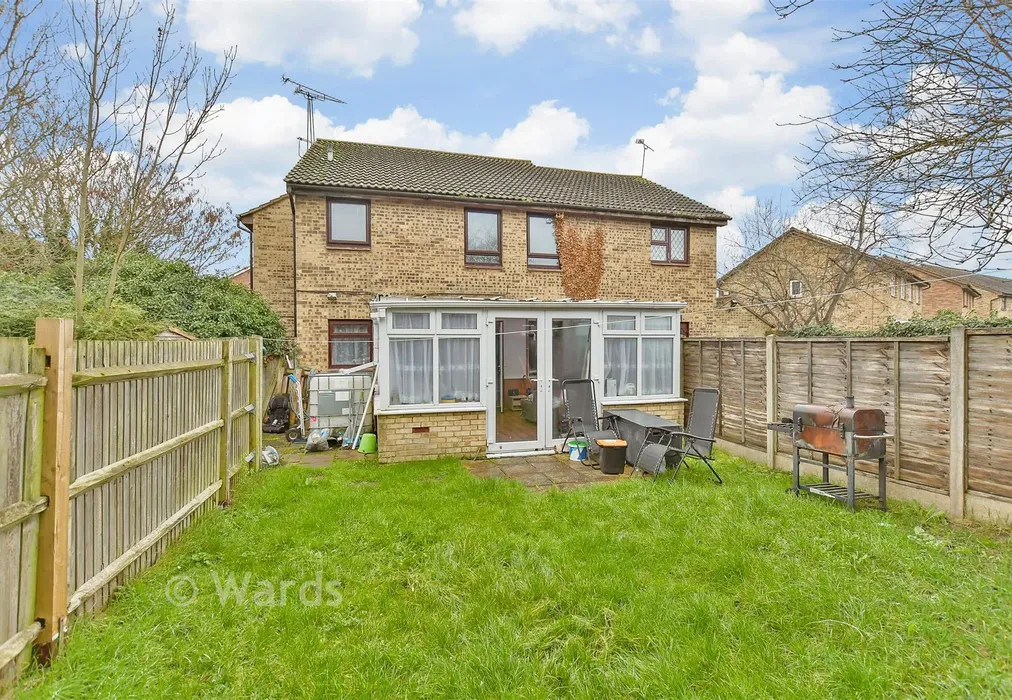 Rear Garden - Invicta Court, Milton Regis, Sittingbourne, Kent - Wards of Kent