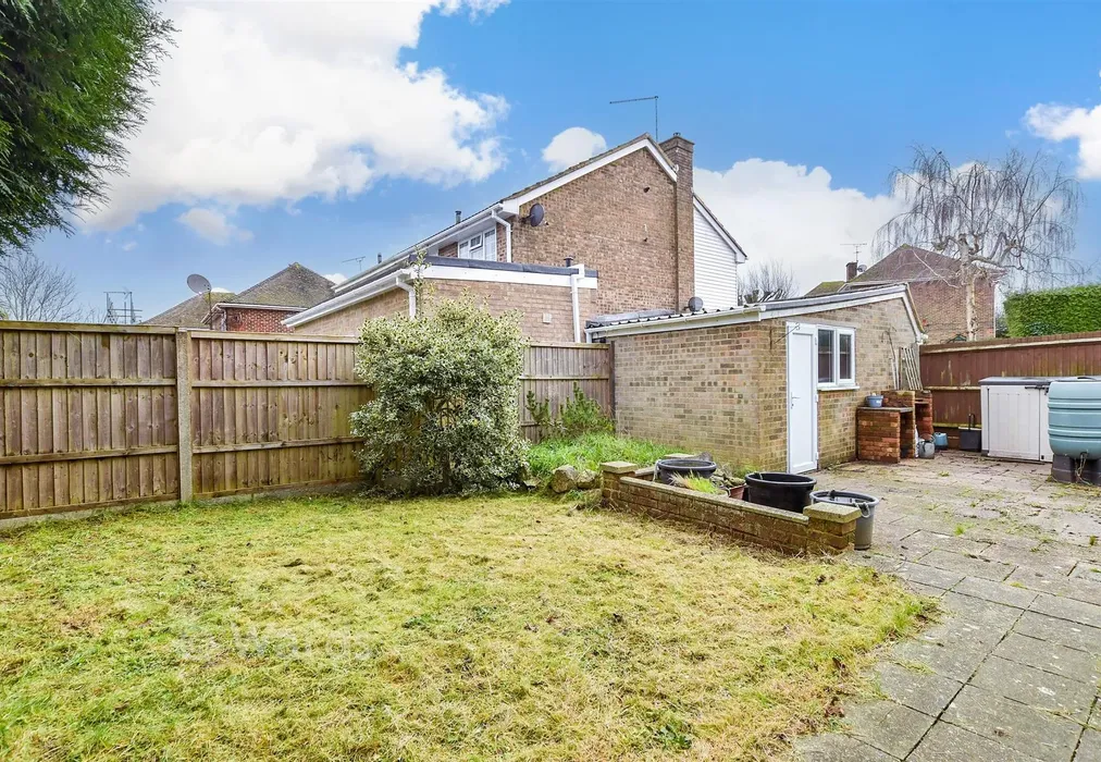 Rear Garden - Adam Close, Coxheath, Maidstone, Kent - Wards of Kent