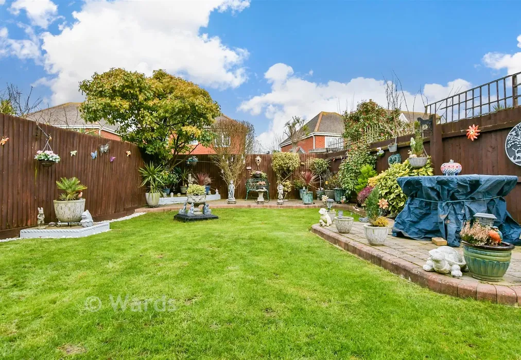 Rear Garden - Petrel Close, Herne Bay, Kent - Wards of Kent