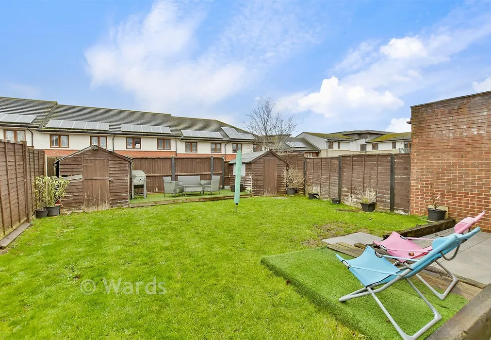 Rear Garden - Dunkirk Close, Gravesend, Kent - Wards of Kent