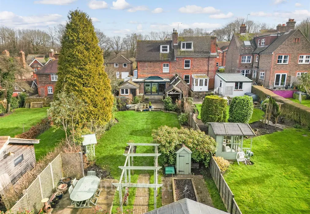 Rear Elevation Drone VIew - Hamsey Road, Sharpthorne, East Grinstead, West Sussex - Wards of Kent