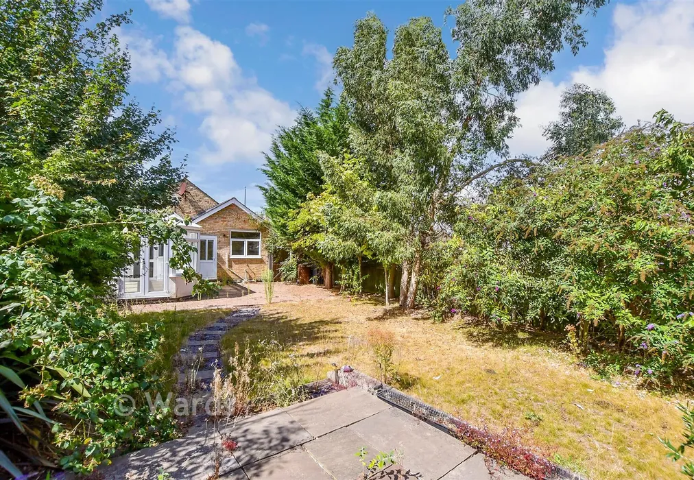 Rear Garden - Sutton Road, Maidstone, Kent - Wards of Kent