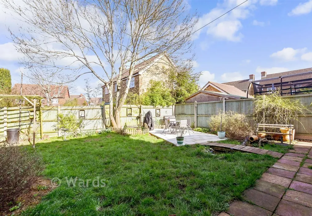 Rear Garden - Holder Close, Lordswood, Chatham, Kent - Wards of Kent