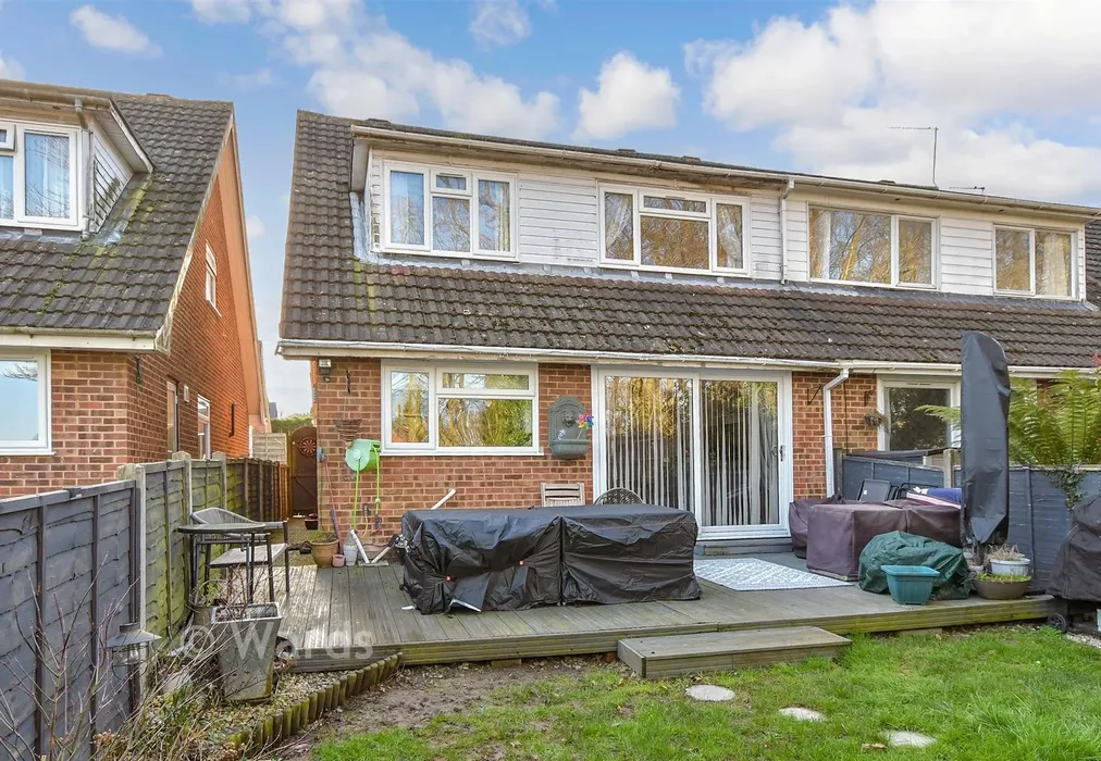 Rear Elevation - Rugby Close, Walderslade, Chatham, Kent - Wards of Kent