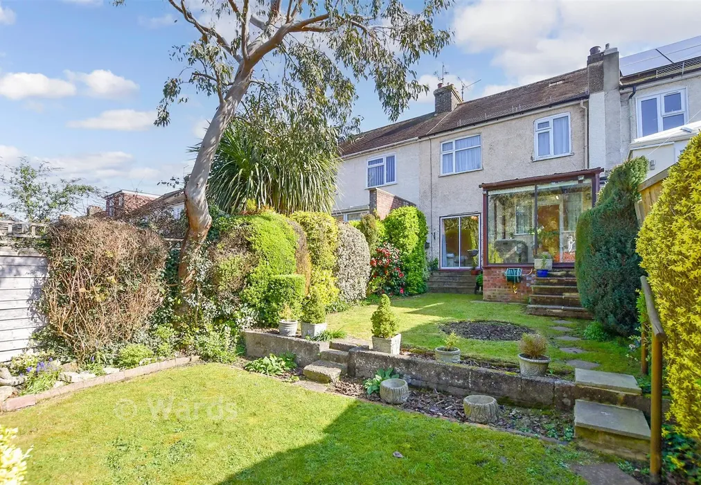 Rear Garden - Woodlands Road, Gillingham, Kent - Wards of Kent