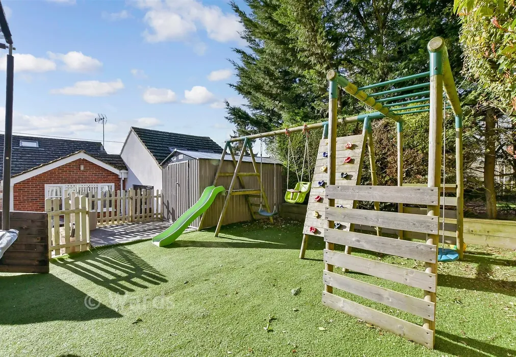 Rear Garden - Out Elmstead Lane, Barham, Canterbury, Kent - Wards of Kent