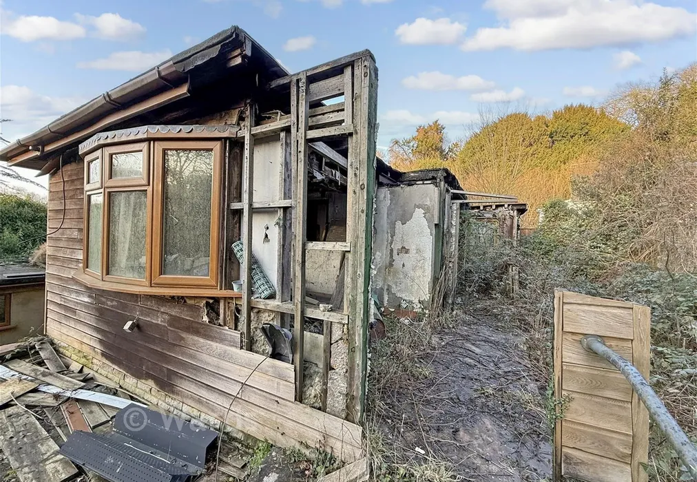 Fire Damaged Building - Ridge Lane, Meopham, Kent - Wards of Kent