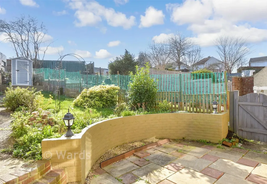 Rear Garden - Vale Drive, Chatham, Kent - Wards of Kent