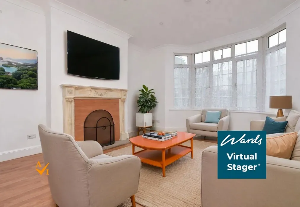Lounge (Contemporary style) - Queens Road, Broadstairs, Kent - Wards of Kent